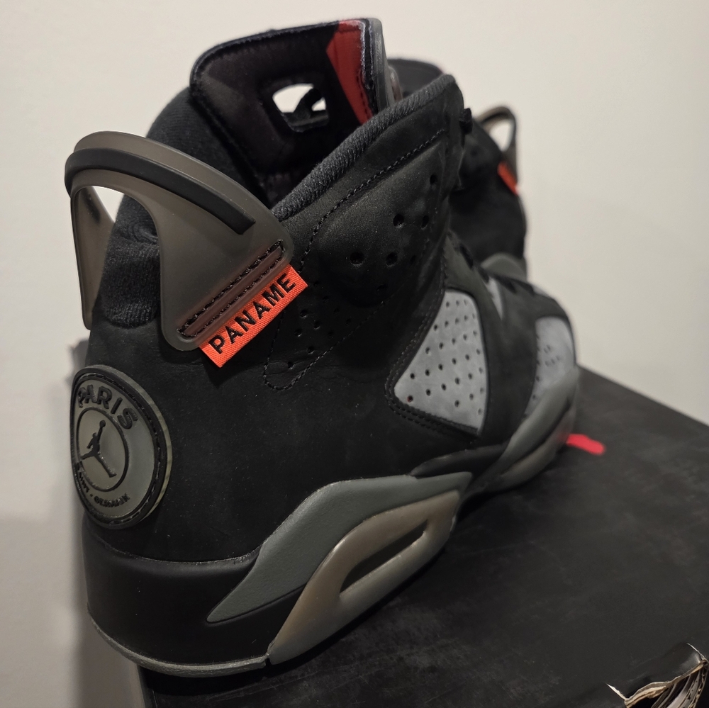 Nike Air Jordan 6 Retro x Paris Saint-Germain 'Iron Grey' Men's Size 8.5